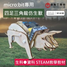 Micro:bit 四足三角龍仿生獸材料包